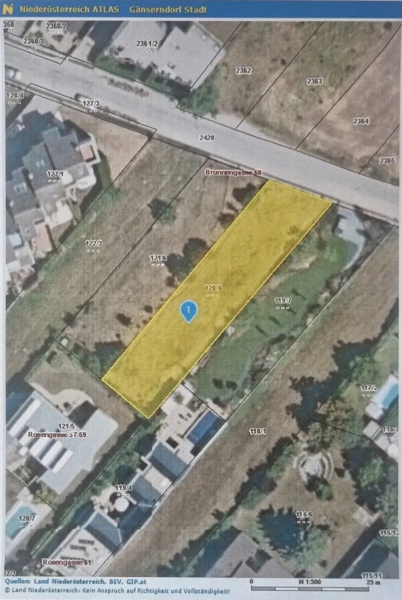 Grundstück kaufen in Gänserndorf – 783 m², € 375.000