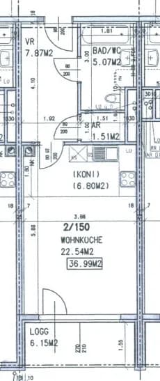 1-Zimmer-Wohnung mieten in Wien – 43,14 m², € 584
