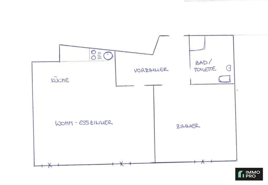 2-Zimmer-Wohnung mieten in Graz – 49,86 m², € 661