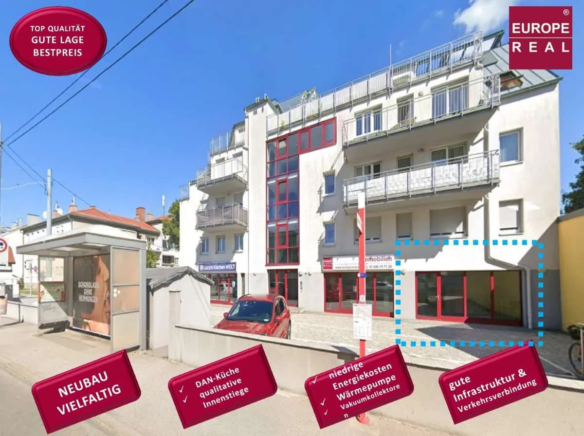 Gewerbeimmobilie mieten in Wien – 98 m², € 1.619