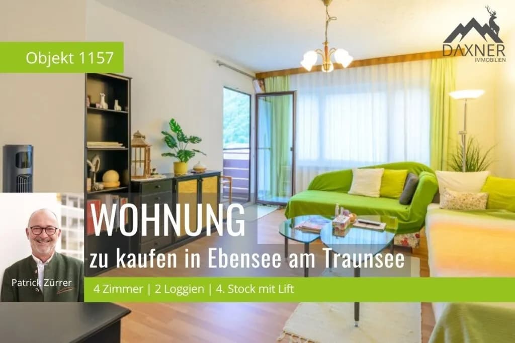 4-Zimmer-Wohnung kaufen in Gmunden – 86,1 m², € 215.000