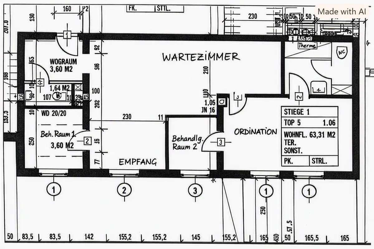 Gewerbeimmobilie mieten in Wien – 63 m², € 1.600