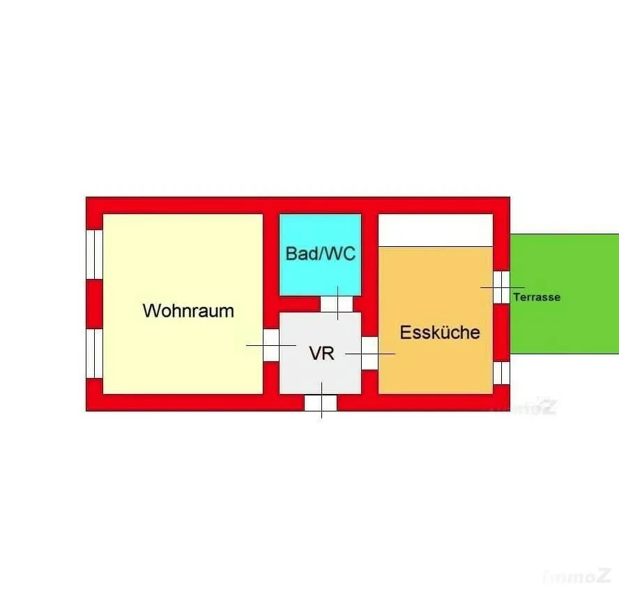 1-Zimmer-Wohnung mieten in Graz – 34,69 m², € 438